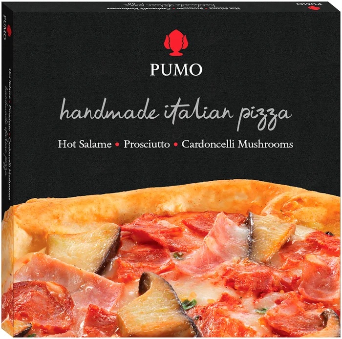 Пицца Pumo Pizza с Салями Прошутто и грибами кардончелли замороженная 340 г