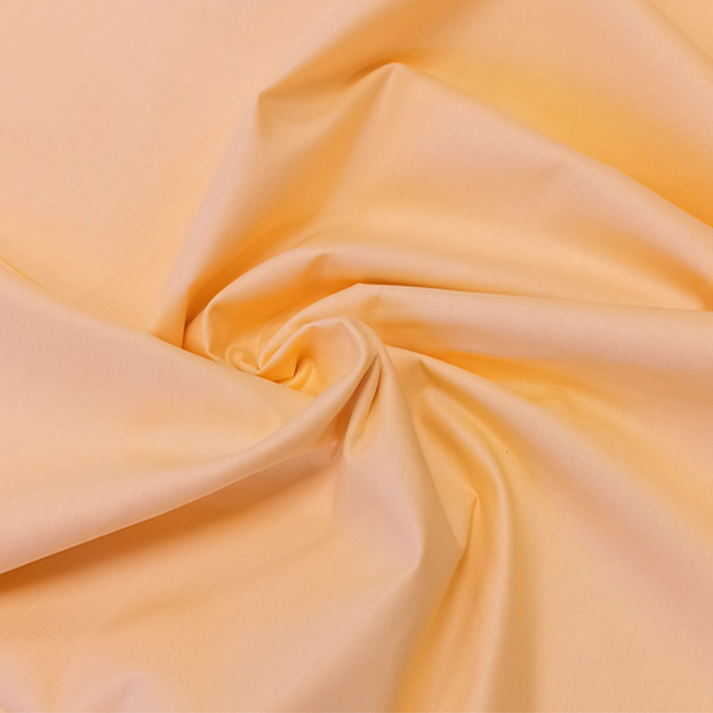 Ткань постельная, 100% хлопок, турецкий хлопок, ширина 240 см, однотон ТА-220105, цвет светло-оранжевый, нарезаем от 1 м