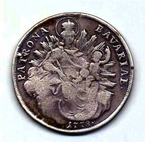1 талер 1778 Бавария Германия