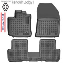 Коврики Renault Lodgy I от 2012 -  5 мест в салон резиновые Rezaw Plast (Польша) - 3 шт.