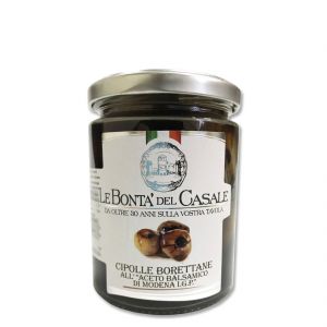 Лук Бореттане в бальзамическом уксусе Le Bonta del Casale Cipolle Borettane all'aceto balsamico di Modena I.G.P 280 г - Италия