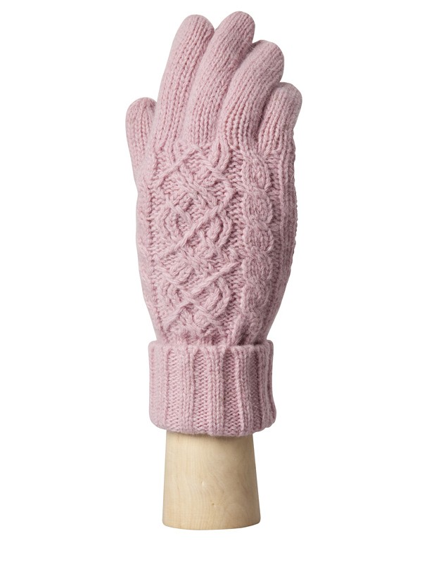Шерстяные розовые перчатки W2 pink Modo
