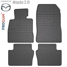 Коврики Mazda 2 III от 2015 - 2023 в салон резиновые Frogum (Польша) - 4 шт.I