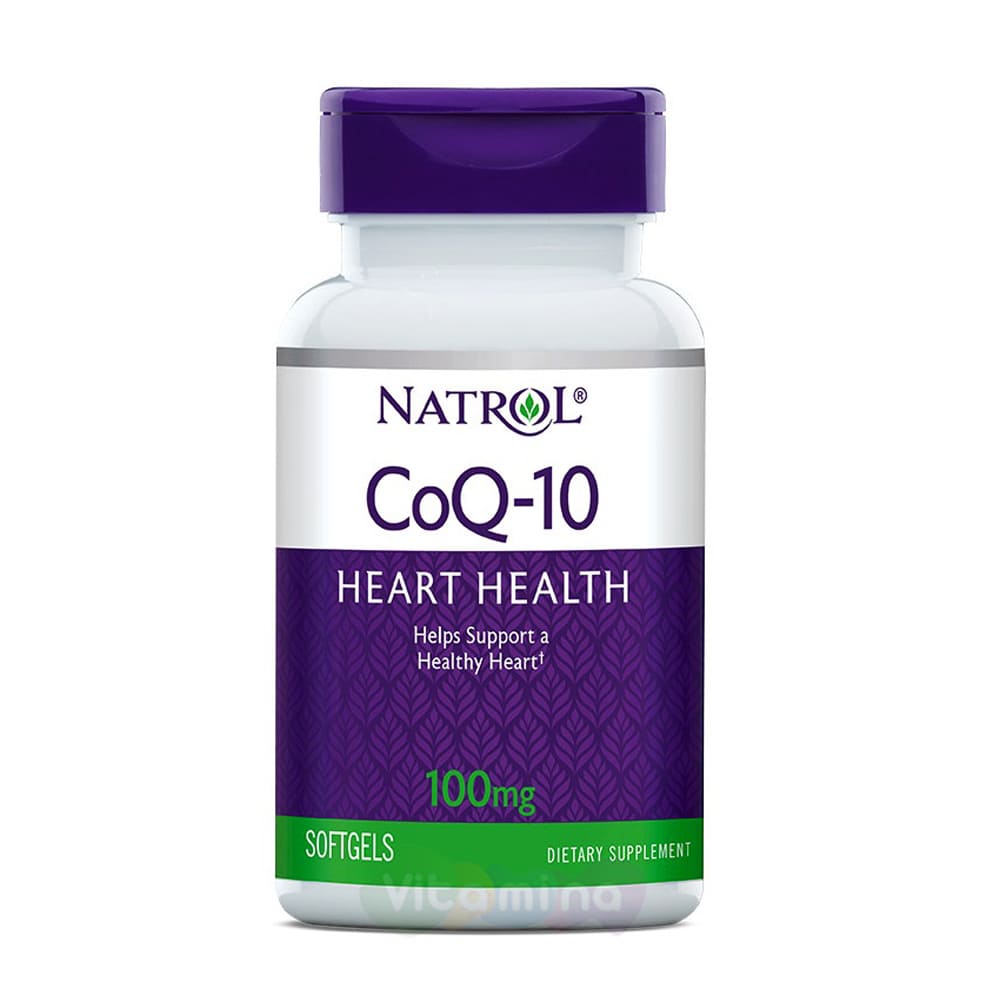 Natrol Co Q-10 100 мг Коэнзим Q10, 60 капс. -  в интернет .