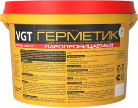 Герметик Акриловый Паропроницаемый VGT 7кг для Наружных и Внутренних Работ / ВГТ