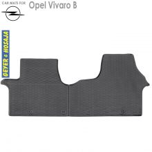 Коврики Opel Vivaro B от 2014 - 2019  передние в салон резиновые Geyer Hosaja (Польша) - 1 шт.