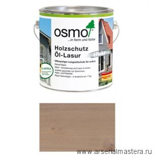 Защитное масло-лазурь для древесины с эффектом серебра Osmo Holzschutz Ol-Lasur Effekt 1140 Агат серебро 0,125 л Osmo-1140-0,125 12100229