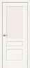 Межкомнатная Дверь с Экошпоном Bravo Неоклассик-35 White Wood / White Сrystal 600x2000, 700x2000, 800x2000, 900x2000мм / Браво
