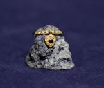 Позолоченное кольцо с подвеской "Сердце" (арт. 880203)