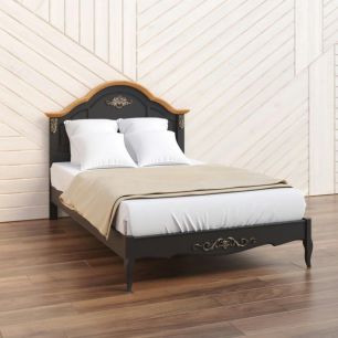 Кровать с жесткой спинкой Французский прованс В204 Provence (Размер: 1400) (W204BL)