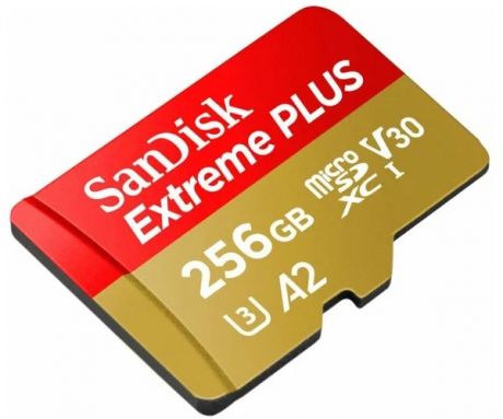 Карта памяти SANDISK micro SDXC 256Gb Extreme UHS-I U3 V30 A2 (190/130 MB/s)