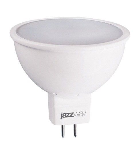 Светодиодная лампа Jazzway MR16 GU5.3 5W(400lm) 3000K 2K 50x49 матовая  .1037077A