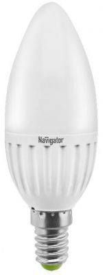 Светодиодная лампа Navigator Свеча C37 E14 5W(370lm) 4000 4K матов. 103x37 пластикNLL-P-C37-5-230-4K-E14-FR 94482