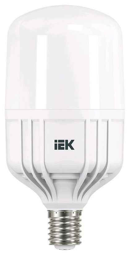 Светодиодная лампа IEK высокомощн. HP E27 50W(4500lm) 6500K 6K 230х123 матов. 270° ECO(замена ДРВ) LLE-HP-50-230-65-E40