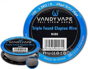 Vandy Vape Triple Fused Clapton Wire NI80 28ga*3+38ga