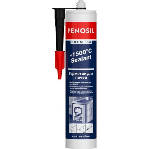 PENOSIL 280 мл, силикатный огнеупорный "+1500 С", жаростойкий, черный, герметик H4187