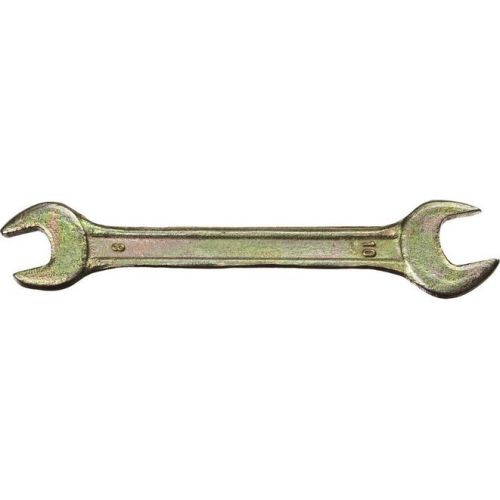 DEXX 8х10 мм, оцинкованный, гаечный ключ рожковый 27018-08-10