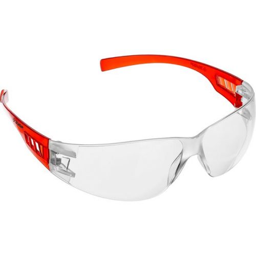 ЗУБР прозрачный, пластиковые дужки, очки защитные Мастер 110325