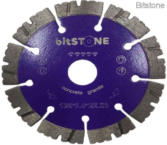 Диск алмазный bitSTONE Professional Expert (гранит, бетон, железабетон) 125мм/22,2 (37460923125)