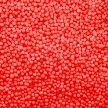 Шарики пенопласт, красные, мелкие, D 2-3 мм, 10 гр