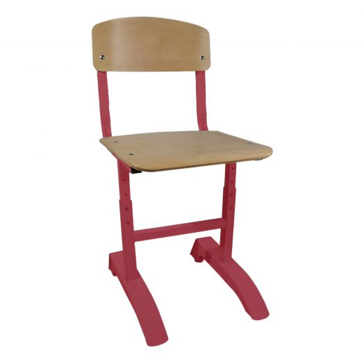 Магнат стул ученический регулируемый (Красный Металлокаркас)