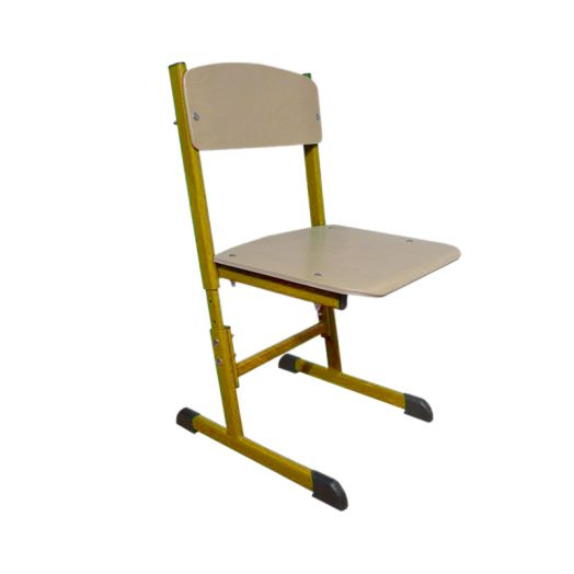 GREEN стул ученический регулируемый (Оранжевый металлокаркас)