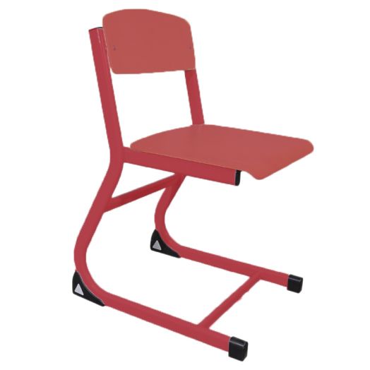 АТЛАНТ-ПРЕМИУМ стул ученический нерегулируемый (Красный металлокаркас)