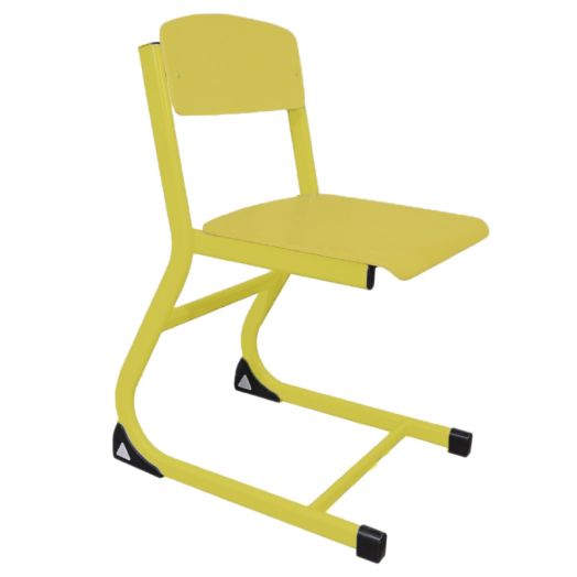 АТЛАНТ-ПРЕМИУМ стул ученический нерегулируемый (Жёлтый металлокаркас)
