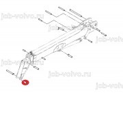 Втулка в шток г/цилиндра опрокидывания каретки (ковша) [808/00399] для погрузчика JCB 540-140 