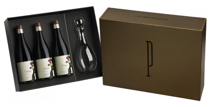 Набор вин "Петалос" от Альваро Паласиоса (3 бут. вина + 1 декантер), 0.75 л.