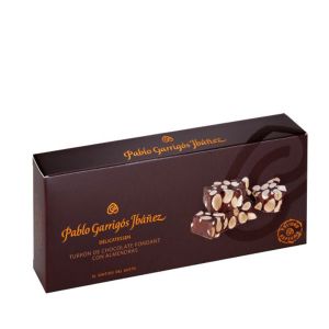 Туррон из черного шоколада с миндалем Pablo Garrigos Delicatessen Dark Chocolate Turron with almonds 300 г Испания