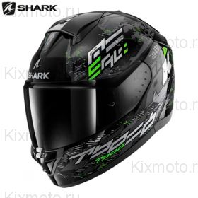 Шлем Shark Ridill 2, Черно-серо-зеленый