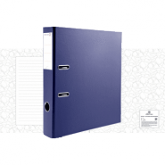 Папка-регистратор 50мм ПВХ ATTOMEX синяя метал окантовка, карман, собранная. 3093702