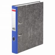 Папка-регистратор BRAUBERG, фактура стандарт, с мраморным покрытием, 50 мм, синий корешок 220984