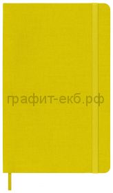 Книжка зап.Moleskine Large SILK линейка желтый обложка текстиль QP060M6SILK