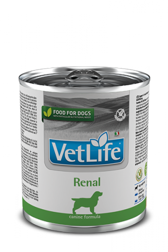 Vet Life Dog влажный корм Renal (Ренал) банка 300г.