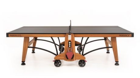 Теннисный стол складной для помещений RASSON PREMIUM T03 Indoor (274 х 152,5 х 76 см, натуральная вишня) с сеткой