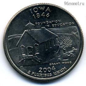 США 25 центов 2004 D Айова
