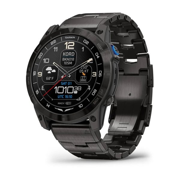 Умные авиационные часы Garmin D2™ Mach 1 Pro с титановым браслетом фото