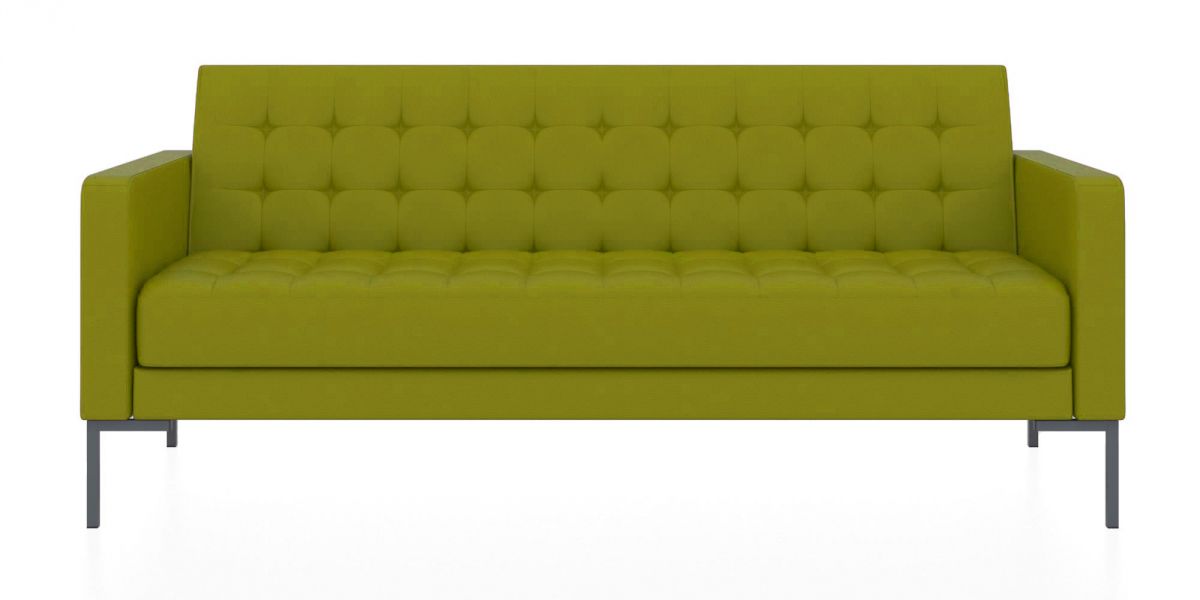 Трёхместный диван Нэкст (Цвет обивки жёлтый/оливково-жёлтый)