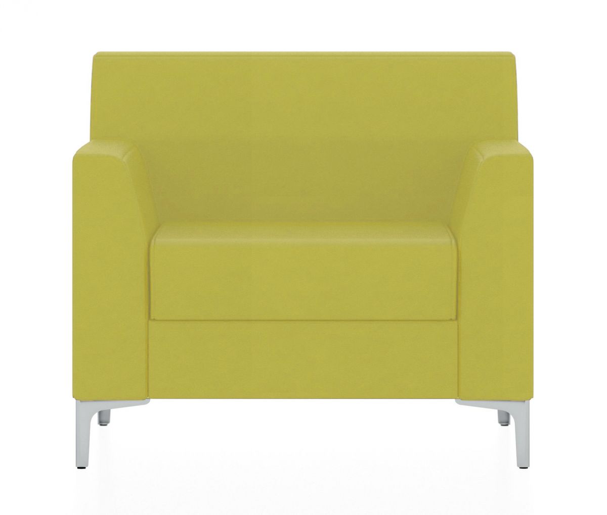 Кресло Смарт (Цвет обивки жёлтый/оливково-жёлтый)