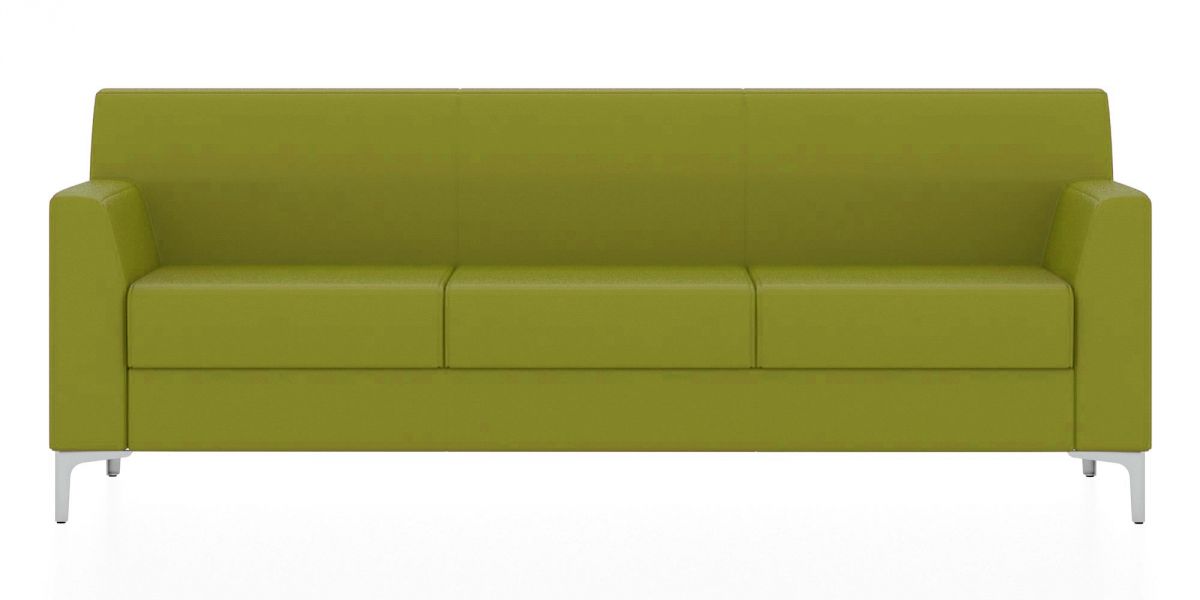 Трёхместный диван Смарт (Цвет обивки жёлтый/оливково-жёлтый)