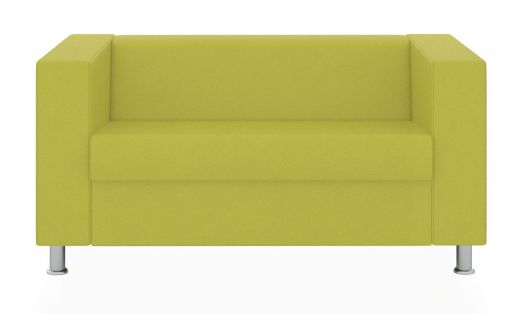 Двухместный диван Аполло (Цвет обивки жёлтый/оливково-жёлтый)