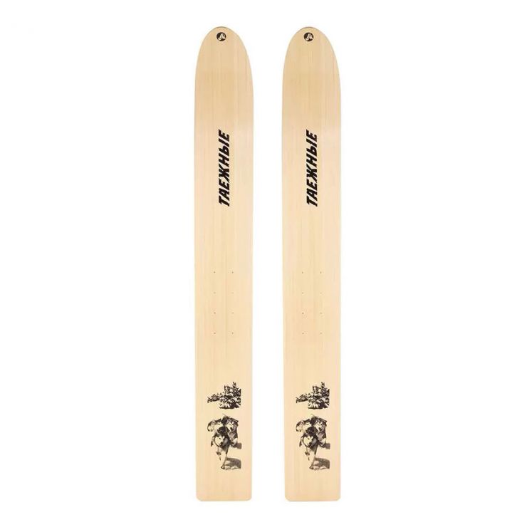 Лыжи "Таёжные" 150*20см деревянные с камусом (широкий) (без накладок) МАЯК