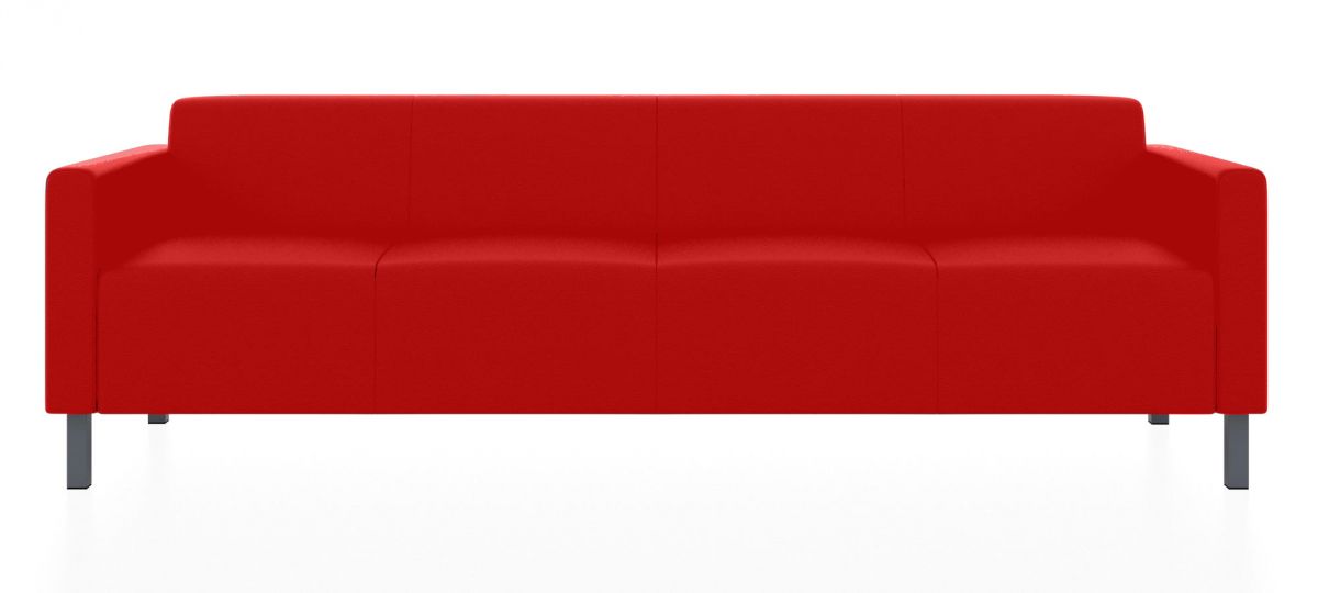 Четырехместный диван Евро (Цвет обивки красный)