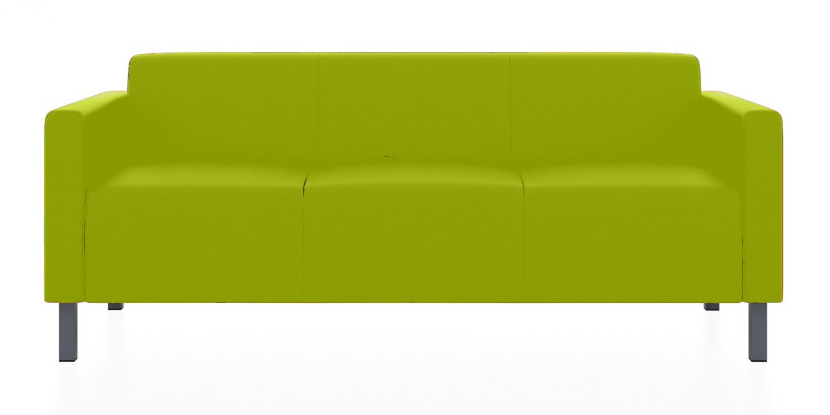 Трёхместный диван Евро (Цвет обивки жёлтый/оливково-жёлтый)