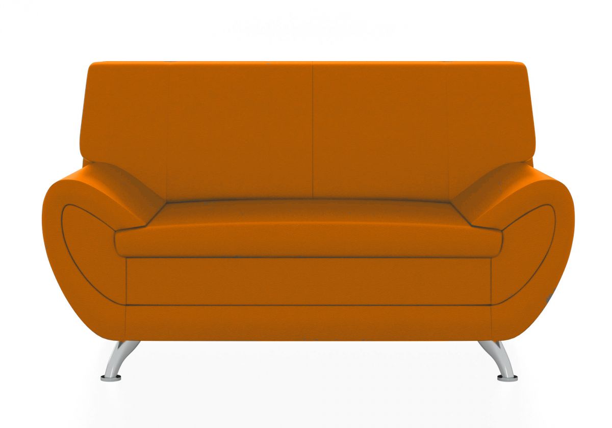 Двухместный диван Орион (Цвет обивки оранжевый)