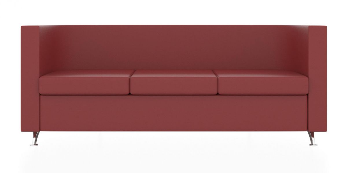 Трёхместный диван Эрго (Цвет обивки красный)