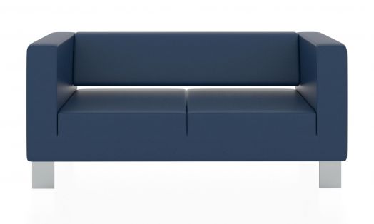 Двухместный диван Горизонт 1600x900x730 мм (Цвет обивки синий)