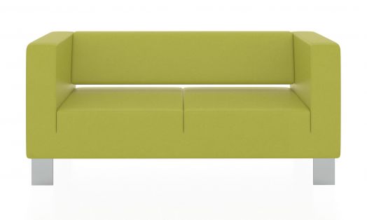 Двухместный диван Горизонт 1600x900x730 мм (Цвет обивки жёлтый/оливково-жёлтый)